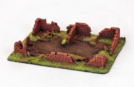 Ruined BUILDING 28mm Painted