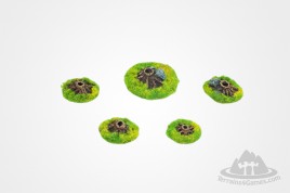 Small bases for trees - 10 items set- unpainted