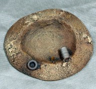 Bomb crater painted