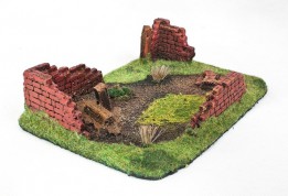Ruined HOUSE Type II 28mm Painted
