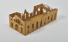 Ruined Large Factory Detailed 28mm