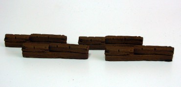 Wooden Barricades - 28 mm