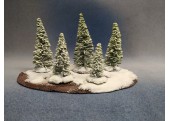 Snowy Coniferous Forest  - 5 trees