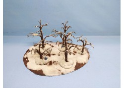 Snowy Deciduous Forest - 5 trees