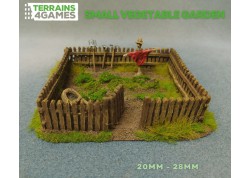 Small VEGETABLE GARDEN - unpainted resin -  20-28mm scale