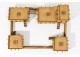 Small DESERT CITY Set - 4 building painted$assembled 28mm scaleale